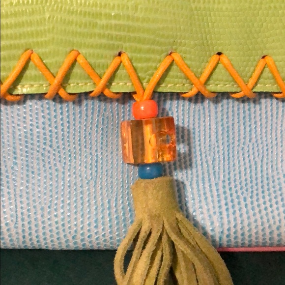 Bacamunda Colorful Python Clutch - Picture 3 of 11